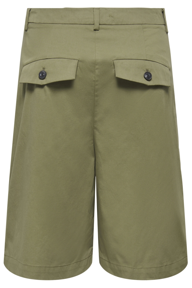 Only groene dames korte broek | Achteraanzicht