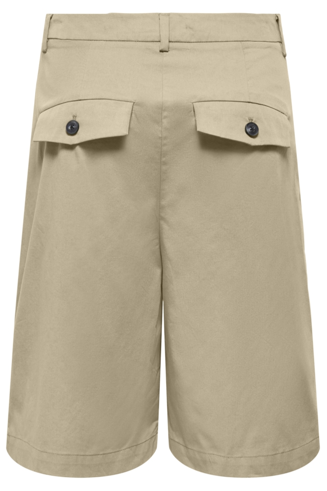Only camel dames korte broek | Achteraanzicht