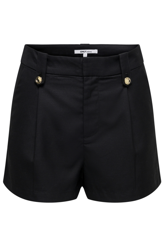 Only zwarte dames korte broek | Vooraanzicht