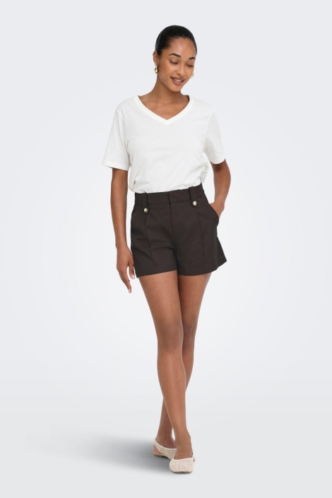 Only bruine dames korte broek | Model