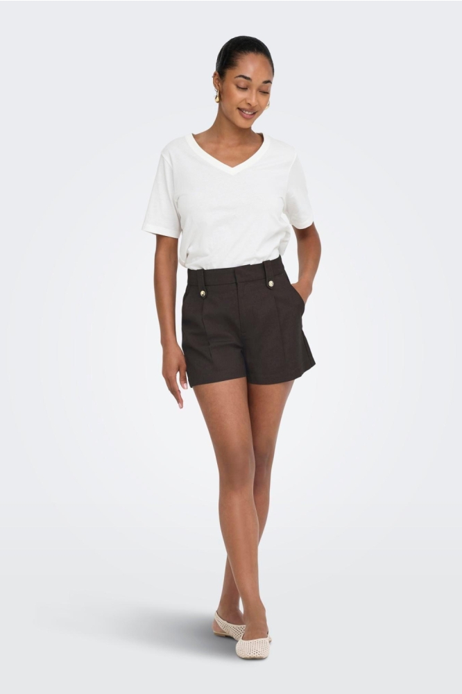 Only bruine dames korte broek | Model