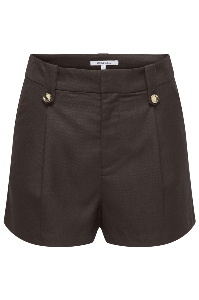 Only bruine dames korte broek | Vooraanzicht