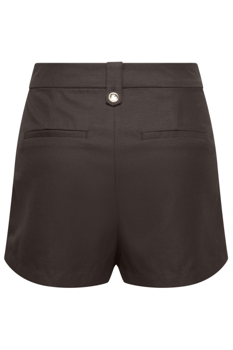 Only bruine dames korte broek | Achteraanzicht