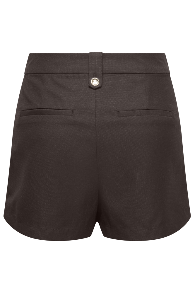 Only bruine dames korte broek | Achteraanzicht