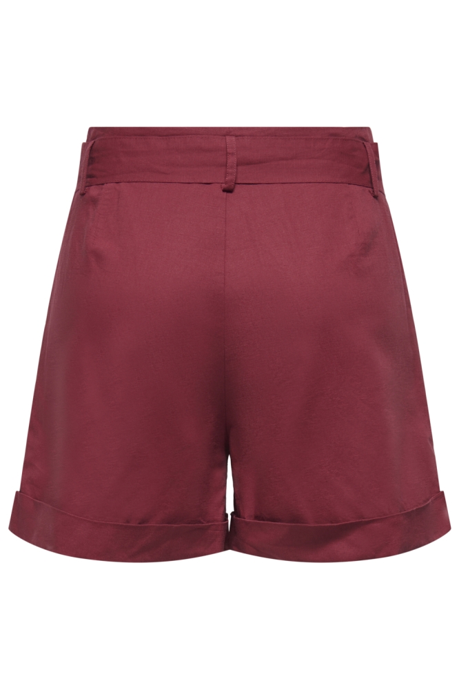 Only rode dames korte broek | Achteraanzicht