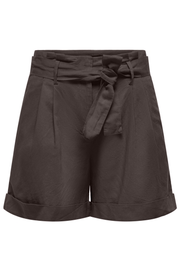 Only Broek ONLISOLA HW BELT SHORTS PNT 15374569 Coffee Bean