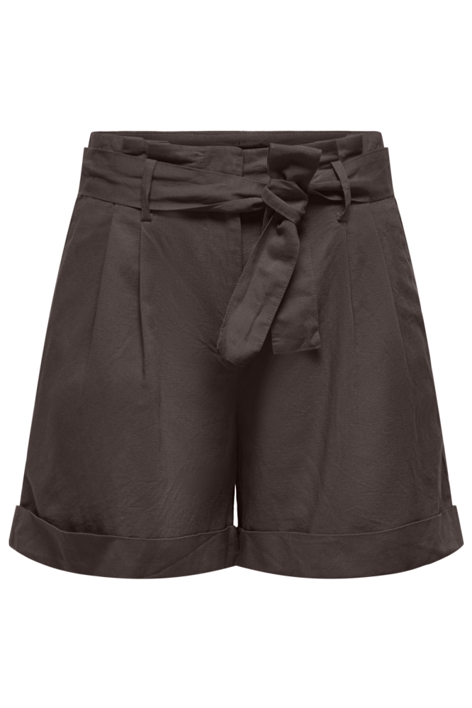 Only bruine dames korte broek | Vooraanzicht