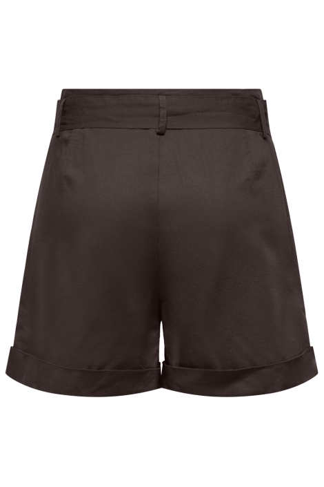 Only bruine dames korte broek | Achteraanzicht