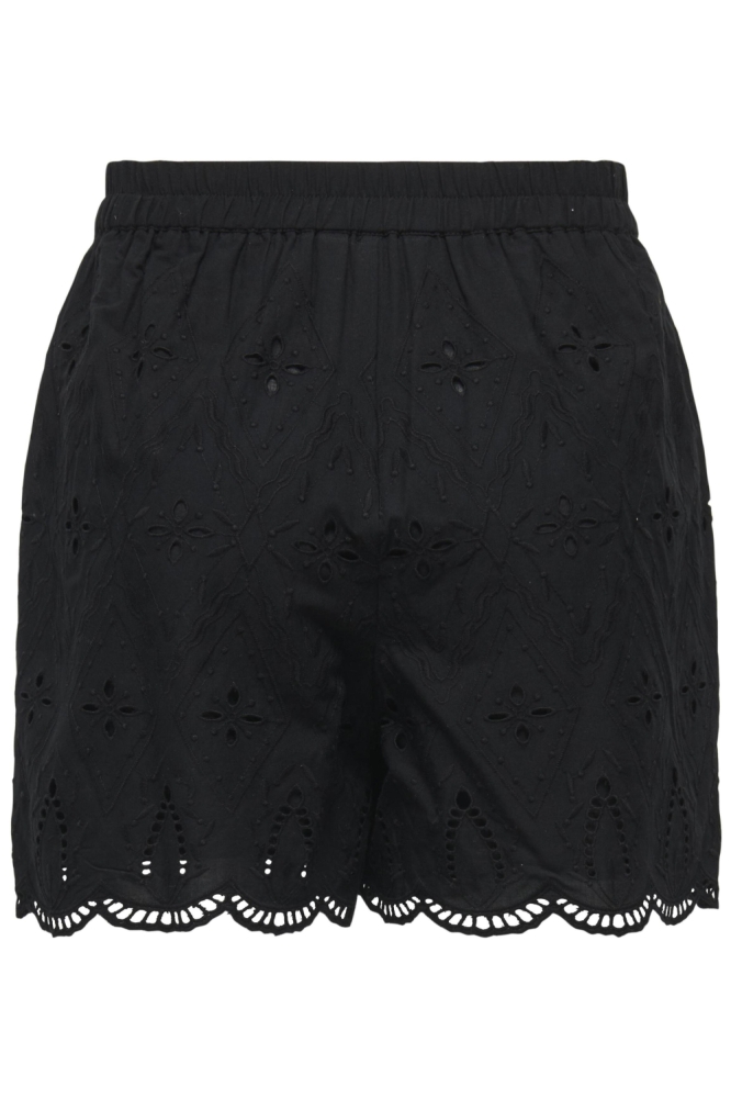 Only zwarte dames korte broek | Achteraanzicht