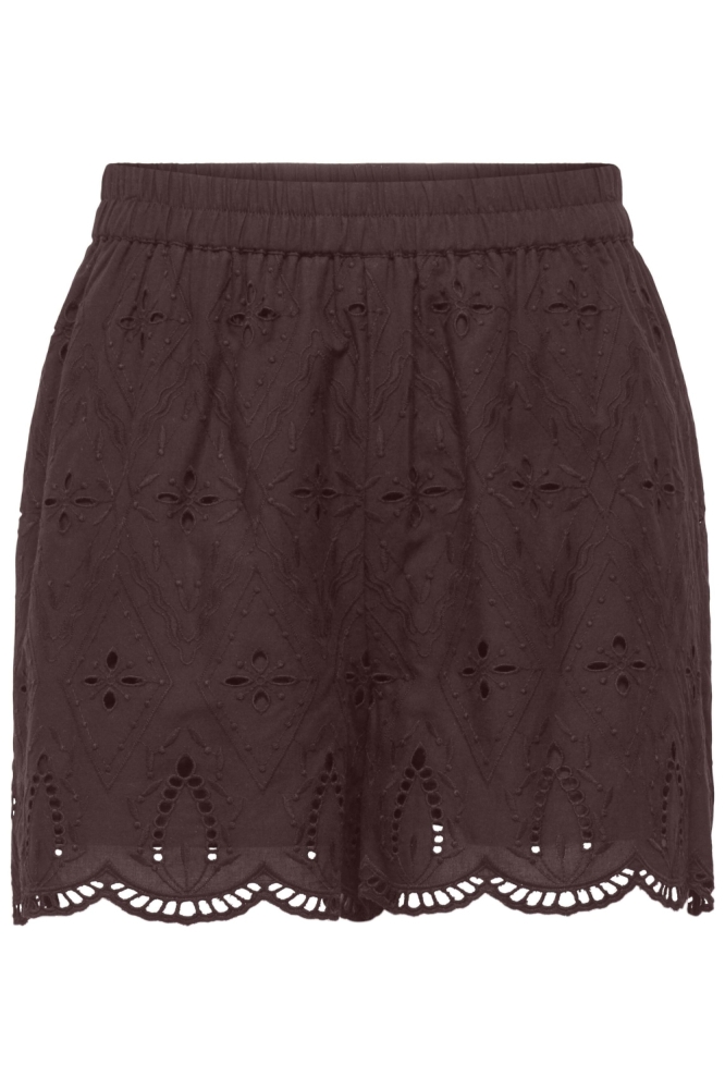 Only bordeaux dames korte broek | Vooraanzicht