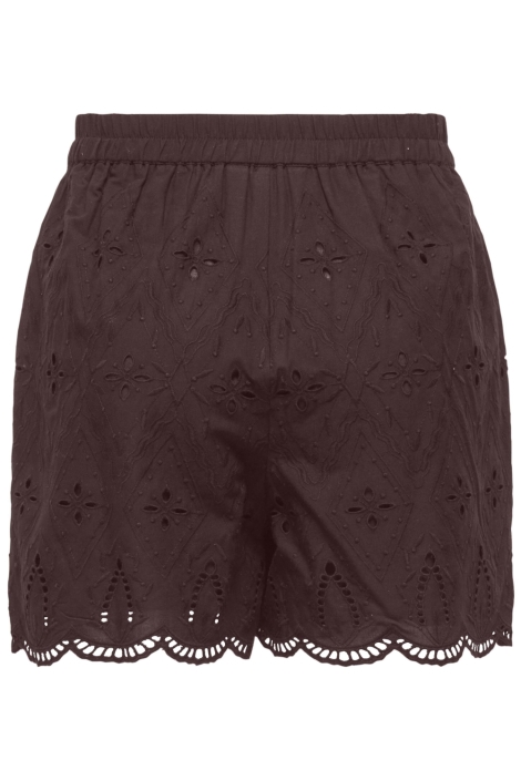 Only bordeaux dames korte broek | Achteraanzicht