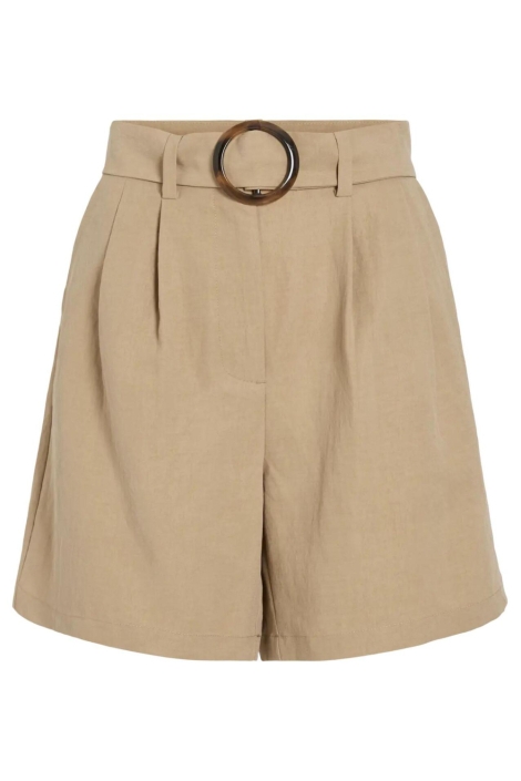 Vila taupe dames korte broek | Vooraanzicht