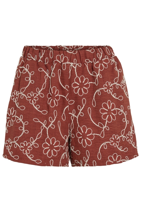 Vila oranje dames korte broek | Vooraanzicht