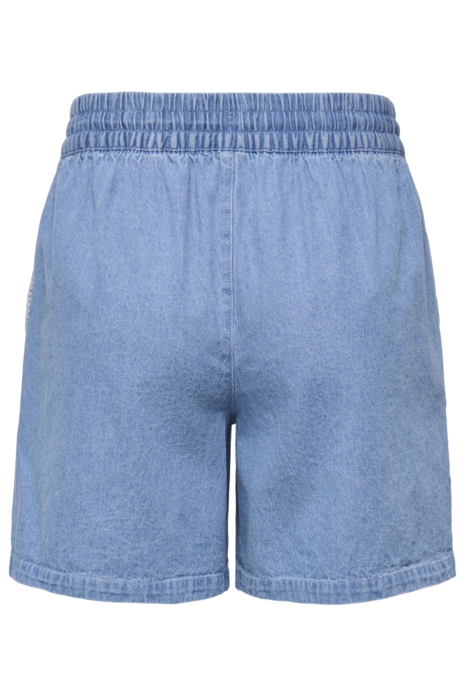 Jacqueline de Yong blauwe dames korte broek | Achteraanzicht