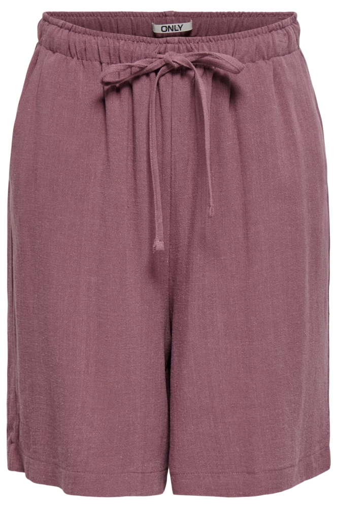 Only roze dames korte broek | Vooraanzicht