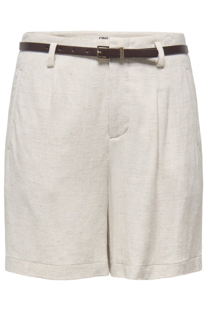 Only beige dames korte broek | Vooraanzicht