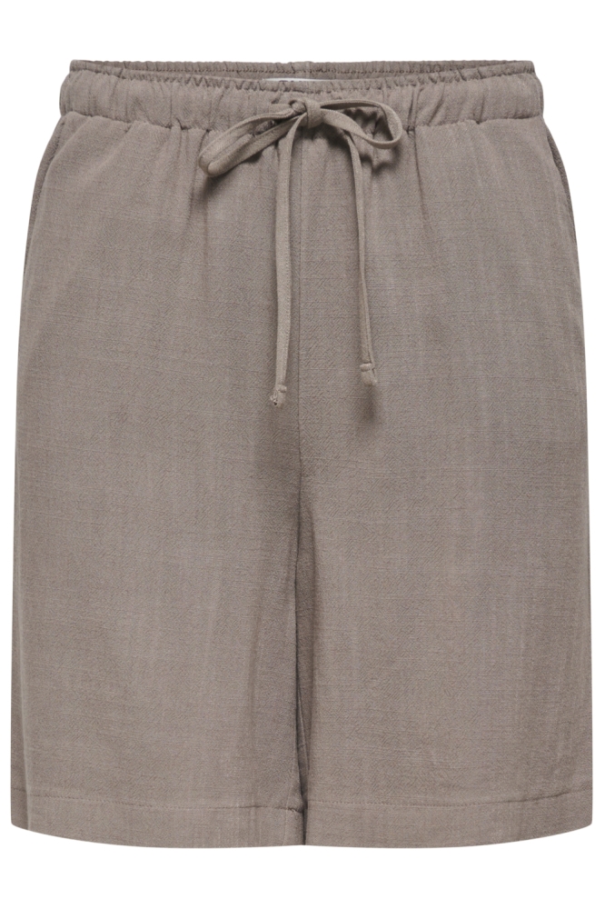 Only bruine dames korte broek | Vooraanzicht