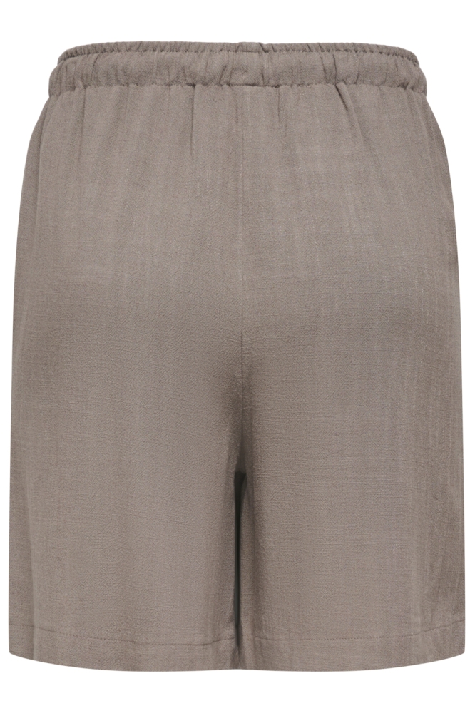 Only bruine dames korte broek | Achteraanzicht