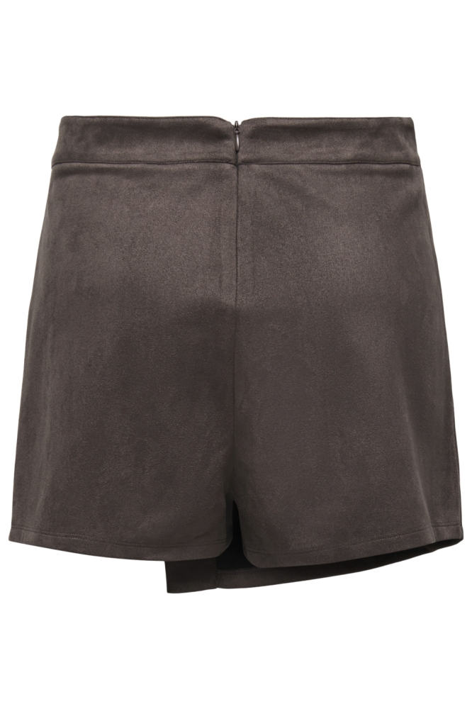 Only bruine dames korte broek | Achteraanzicht