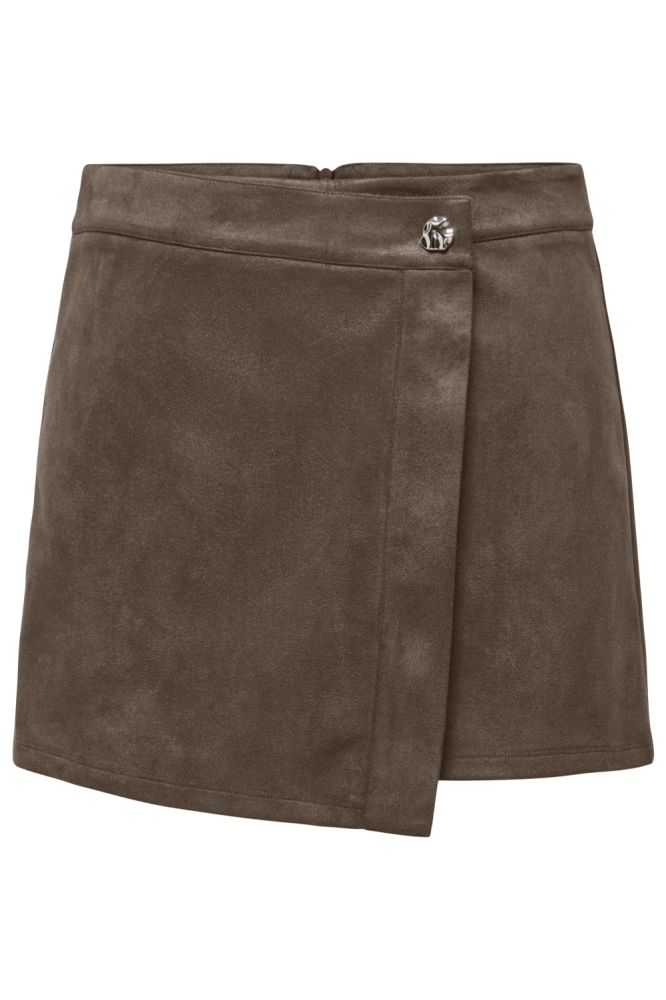 Only bruine dames korte broek | Vooraanzicht