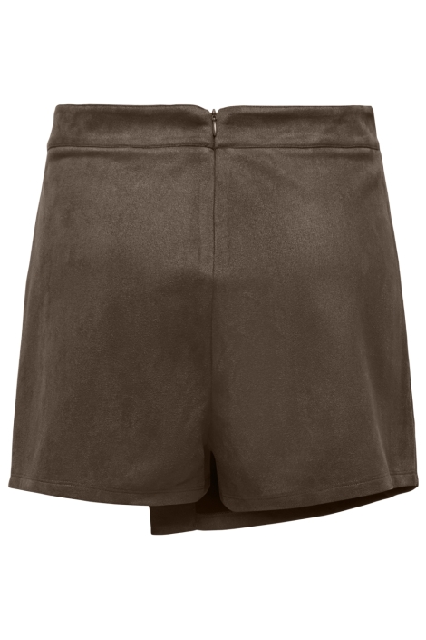 Only bruine dames korte broek | Achteraanzicht