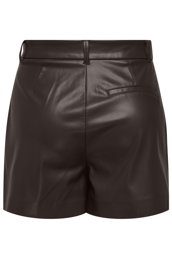 Only bruine dames korte broek | Achteraanzicht