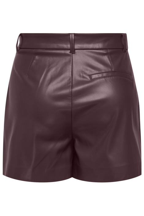 Only bordeaux dames korte broek | Achteraanzicht