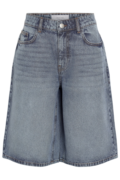 Noisy may blauwe dames korte broek | Vooraanzicht