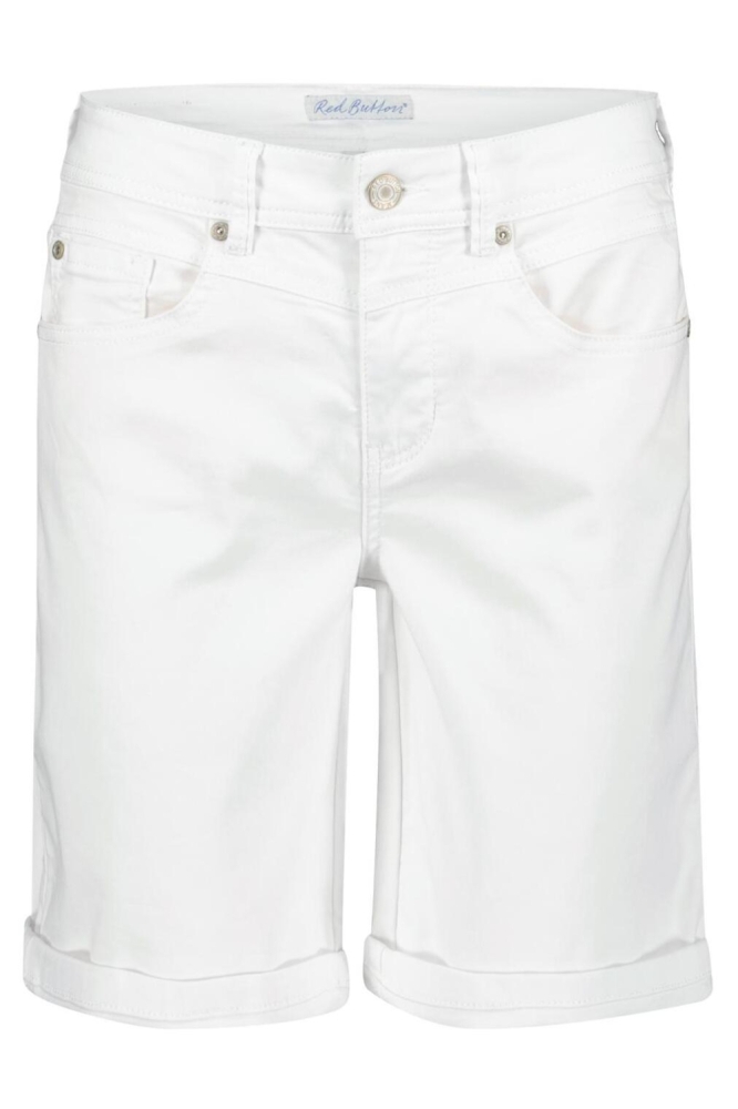 Red Button witte dames korte broek | Vooraanzicht