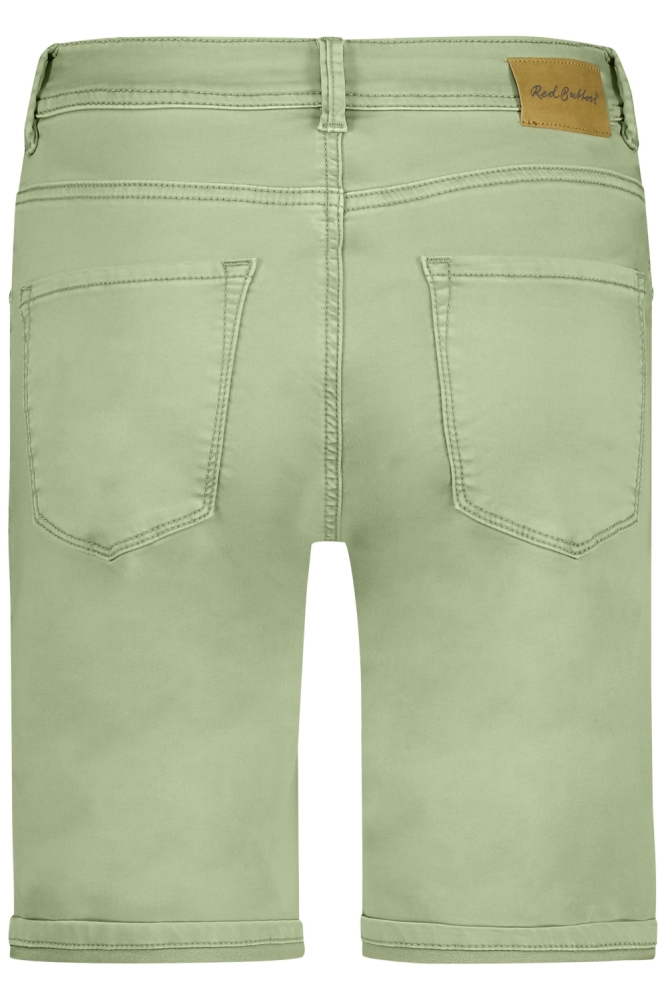 Red Button groene dames korte broek | Achteraanzicht