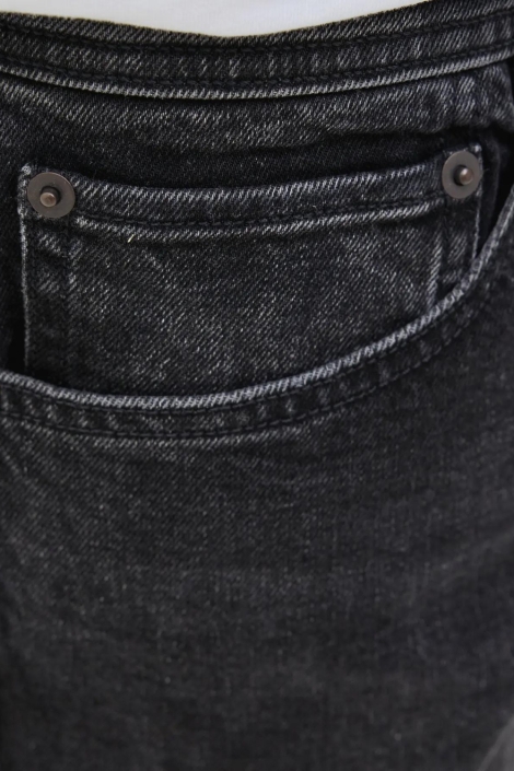 Jack & Jones zwarte heren korte broek | Close up