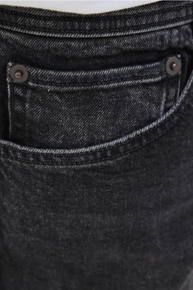 Jack & Jones zwarte heren korte broek | Close up