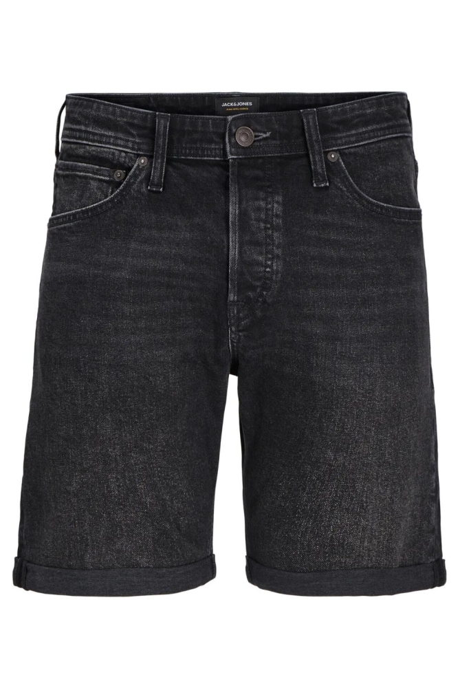 Jack & Jones zwarte heren korte broek | Vooraanzicht