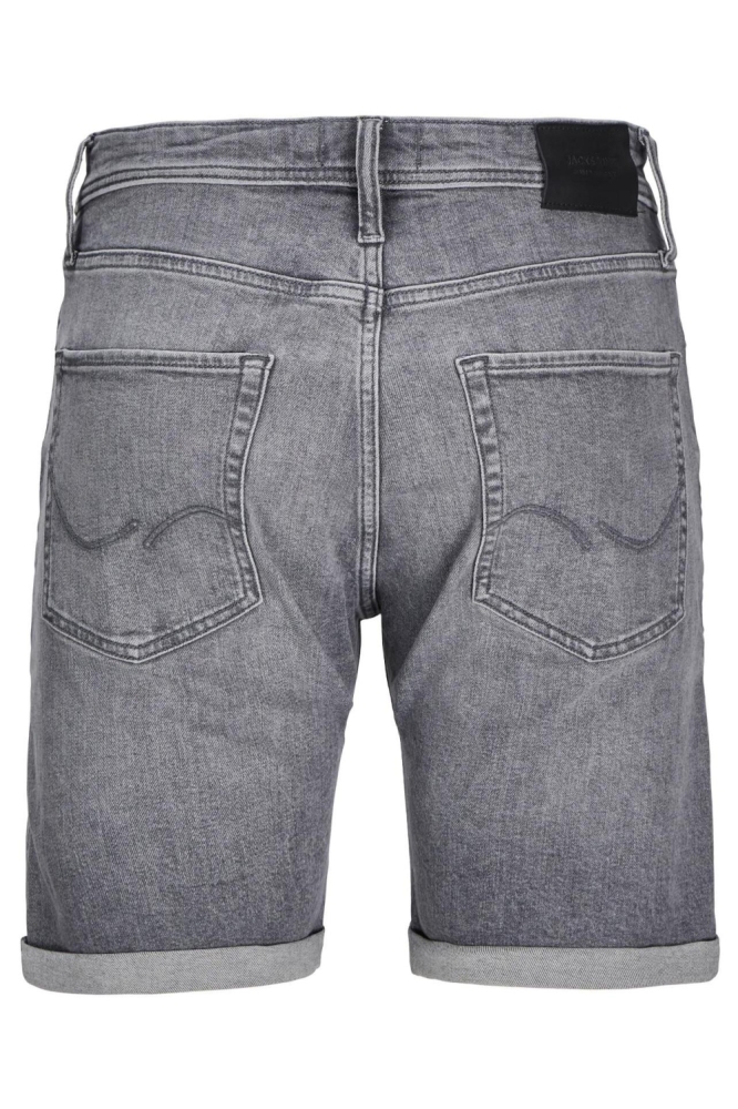 Jack & Jones grijze heren korte broek | Achteraanzicht