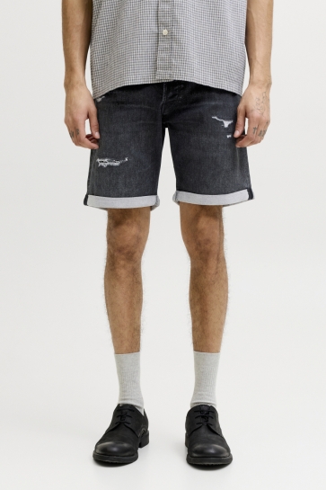 Jack & Jones Broek JJIRICK JJICON I.K. SHORTS GE 066 12290759 Black Denim