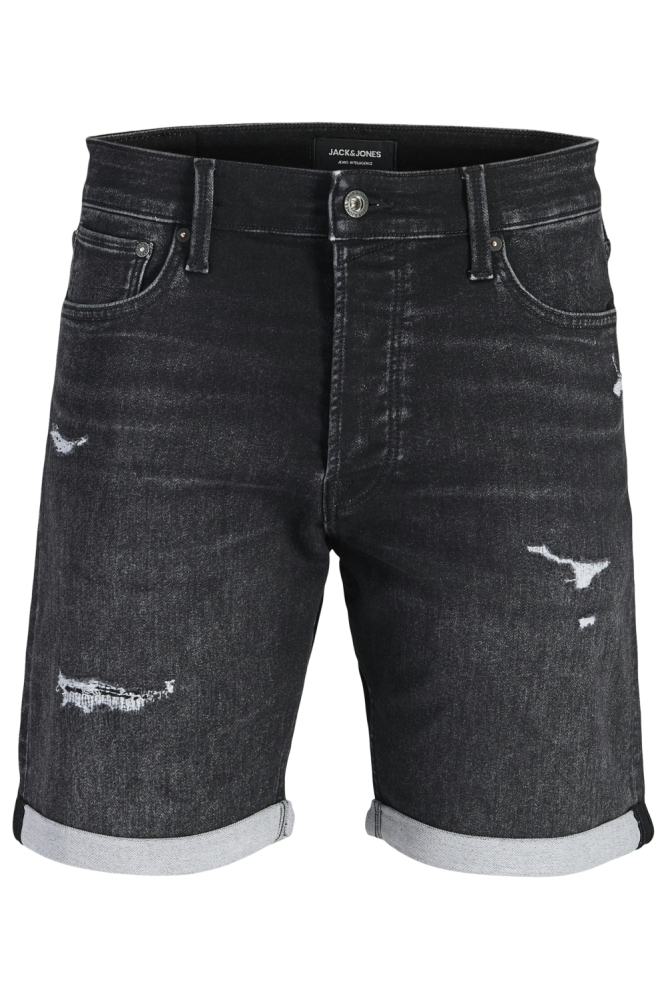 Jack & Jones zwarte heren korte broek | Vooraanzicht