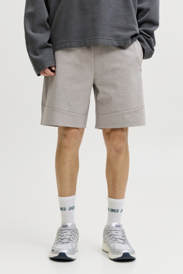 Jack & Jones Korte broek JPSTGORDON BASE SWEAT SHORTS SRT SN 12288632 LIGHT GREY MELANGE
