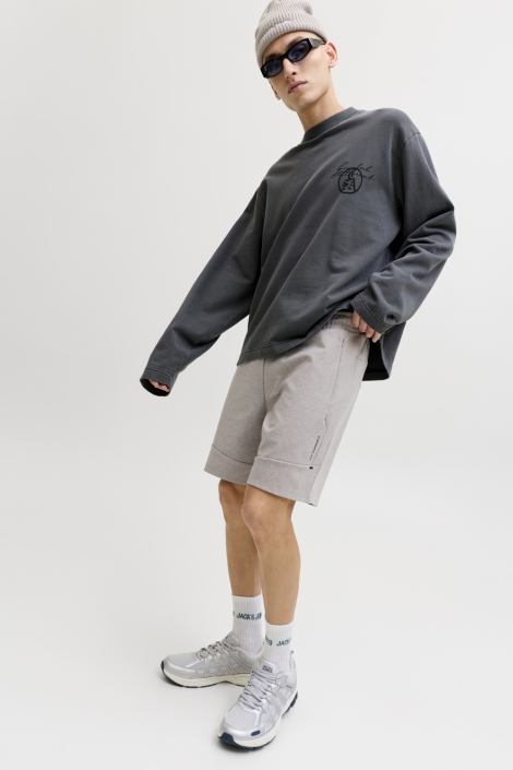 Jack & Jones grijze heren korte broek | Model