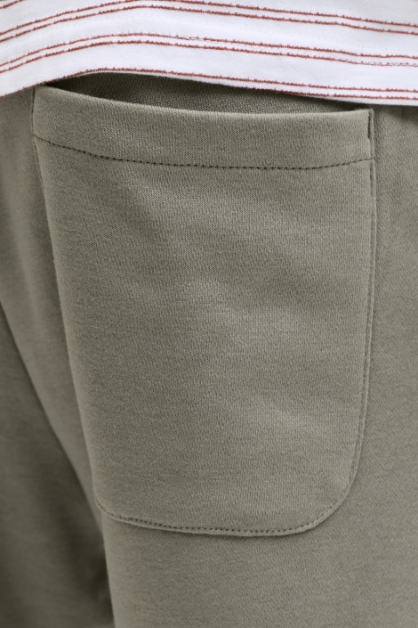 Jack & Jones groene heren korte broek | Close up