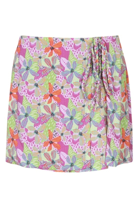 Fluresk multi color dames korte broek | Vooraanzicht