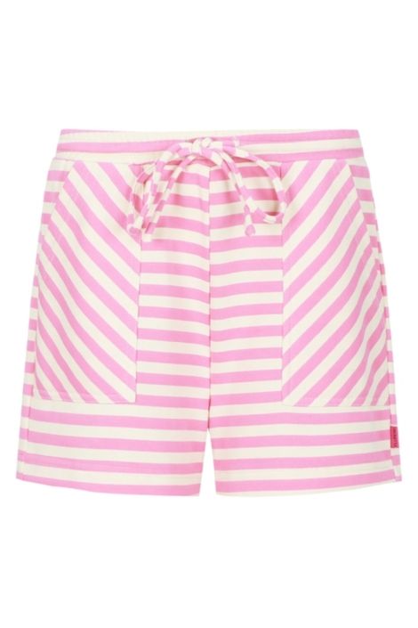 Fluresk roze dames korte broek | Vooraanzicht