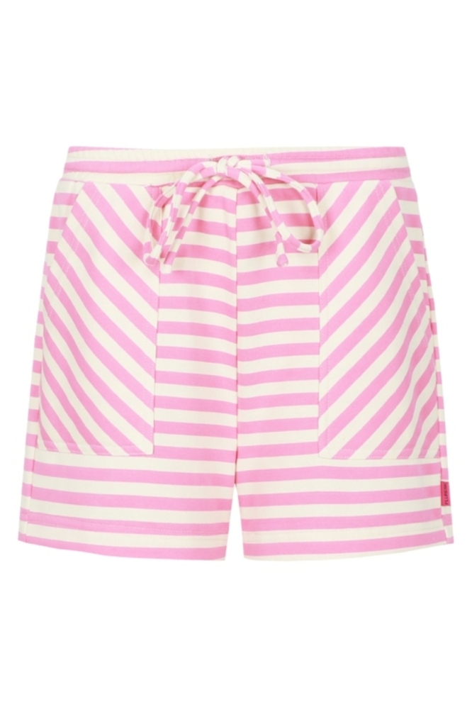 Fluresk roze dames korte broek | Vooraanzicht