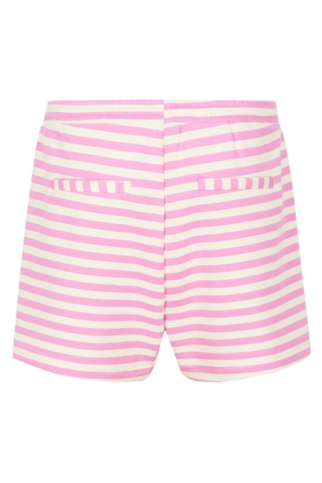 Fluresk roze dames korte broek | Achteraanzicht