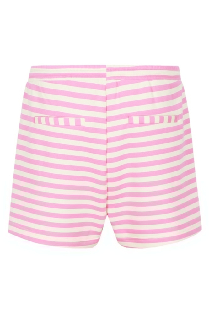 Fluresk roze dames korte broek | Achteraanzicht