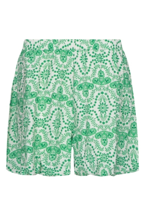 Fluresk groene dames korte broek | Vooraanzicht