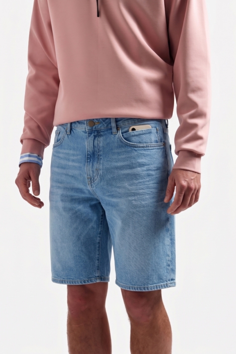 NO-EXCESS blauwe heren korte broek | Model