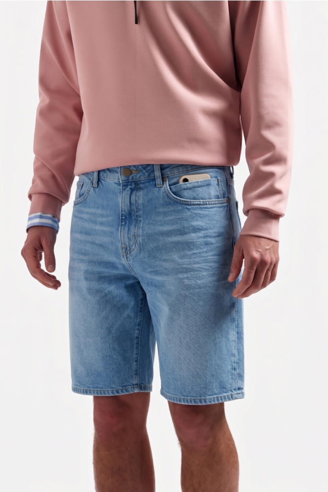NO-EXCESS blauwe heren korte broek | Model