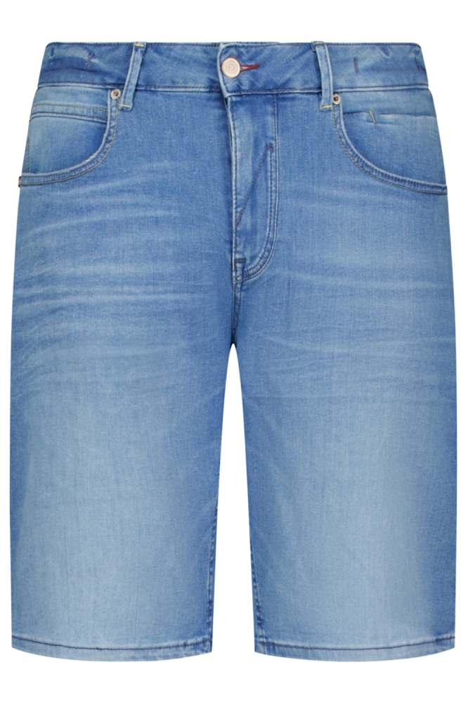 NO-EXCESS blauwe heren korte broek | Vooraanzicht