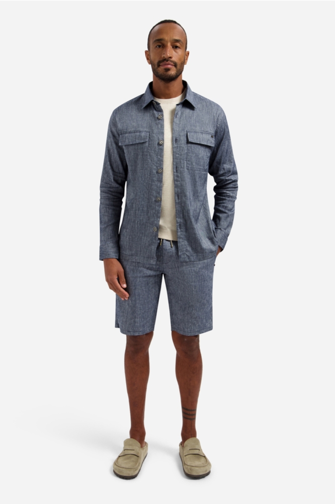 NO-EXCESS blauwe heren korte broek | Model