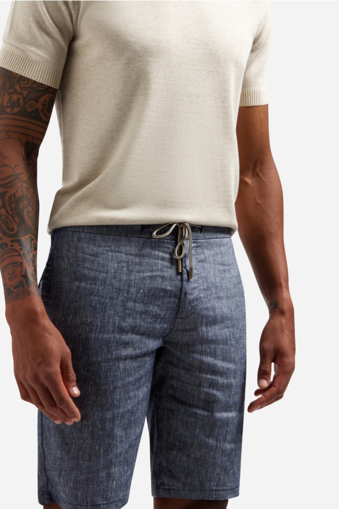 NO-EXCESS blauwe heren korte broek | Close up